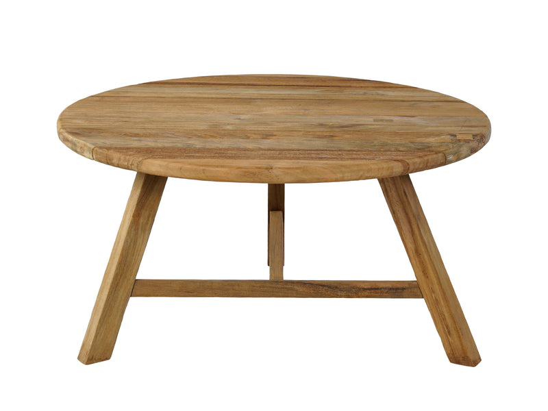 Woody teak sidetable Ø80cm