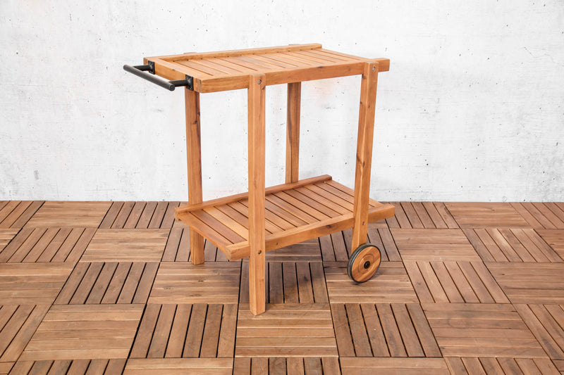 Toby tea trolley acacia FSC 100%