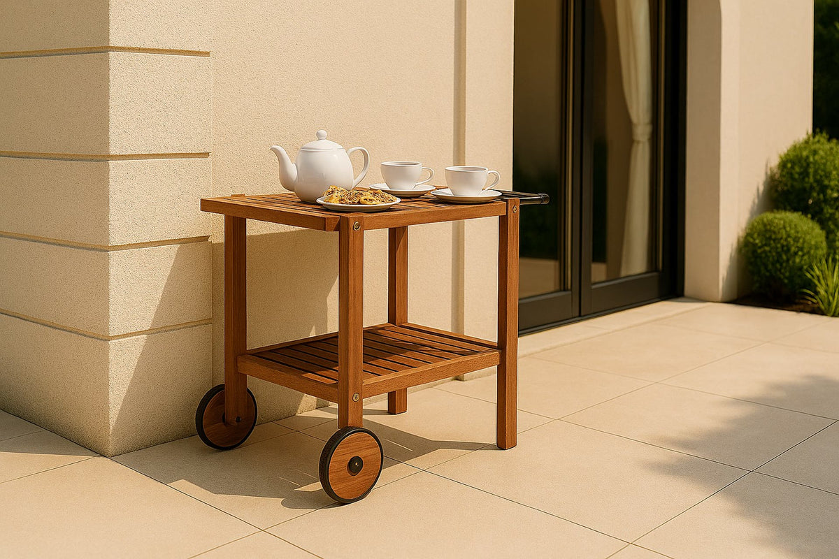 Toby tea trolley acacia FSC 100% — IJsseloutdoor