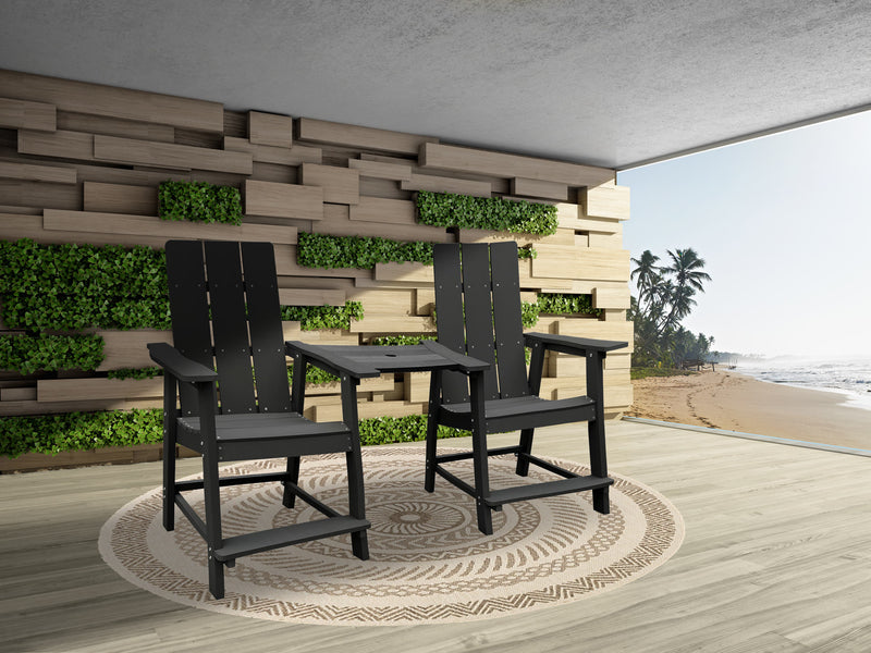 Montreal bar chair Black