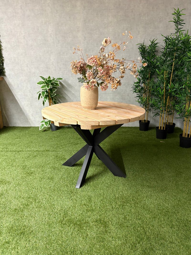 Tuintafel Rondo | Douglas/staal | Meerdere maten
