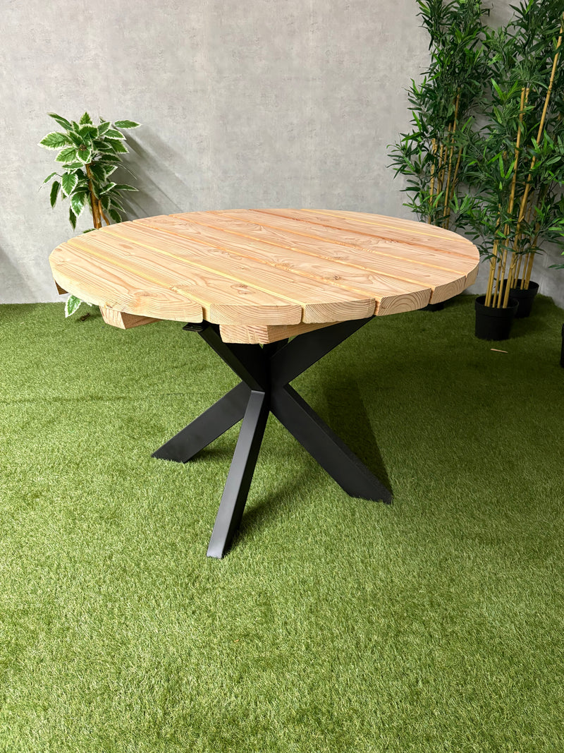 Tuintafel Rondo | Douglas/staal | Meerdere maten