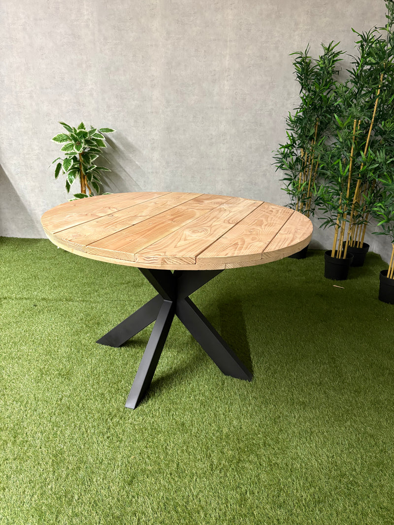 Tuintafel Rondo | Douglas/staal | Meerdere maten