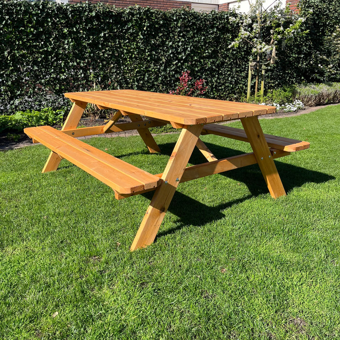 Picknicktafel DeLuxe | Douglas Look/Redwood | 200cm