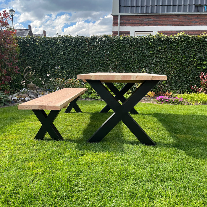 Tuintafel Rusto | Douglas/staal | Meerdere maten