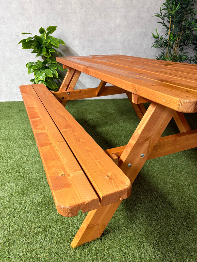 Picknicktafel DeLuxe | Douglas Look/Redwood | 180cm